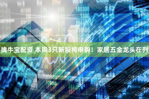 擒牛宝配资 本周3只新股将申购！家居五金龙头在列